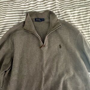 Ralph Lauren Polo, half zip sweater, Size L.